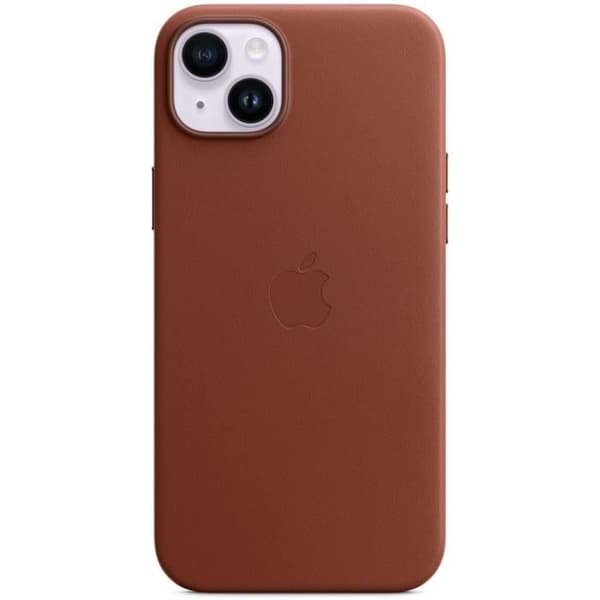Coque APPLE iPhone 14 Plus läder Umber