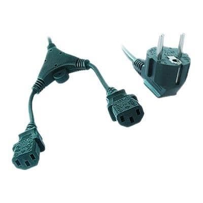 Strømkabel - GEMBIRD - PC-186-ML6 - 2m - Sort - 220-250V 10A