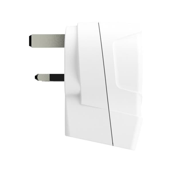 Rejseadapter Europa til UK + USB A + CPD 20W