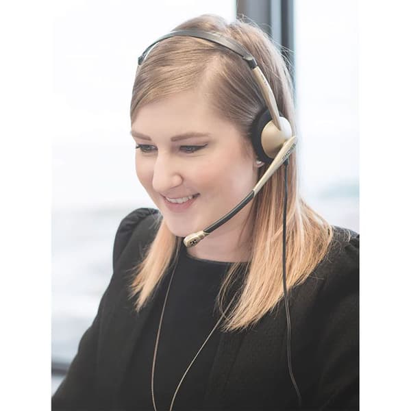Multimedia headset - Koss - CS100-USB - Sort - Kablet - Indbygget mikrofon