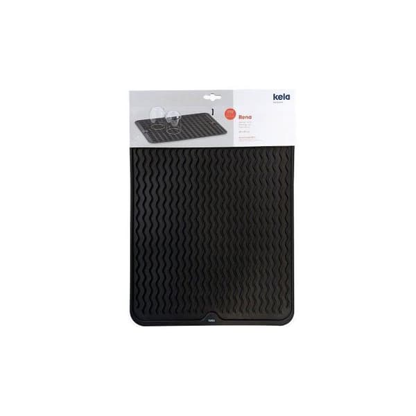 Egouttoir Rena silikone sort 40x30x0,6cm