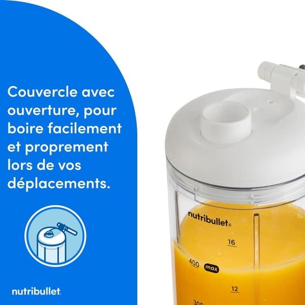 Blender Nutribullet FLEX bærbar - Hvid NBP013W