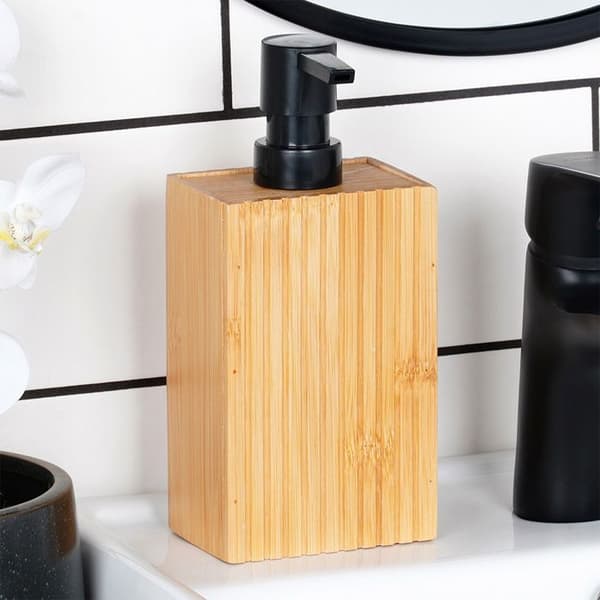Sæbedispenser - ORION - 280ml - Brun - Enkel design - Plastik