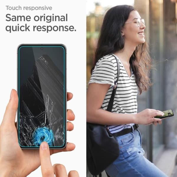 Härdat glas - Spigen - Align Master - Pack om 2 - Google Pixel 8 Pro - Transparent