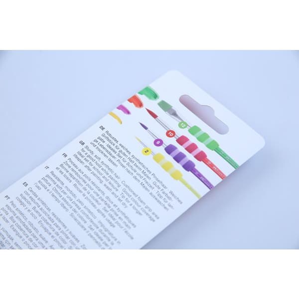 Pensler - FABER-CASTELL - Soft Touch - 4 stk. - Bløde og robuste - Ideelle til børn
