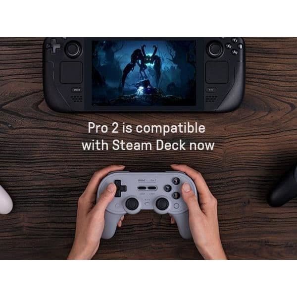 8BitDo PRO 2 Spelkontroll Hall Effect - Svart Ny Utgåva