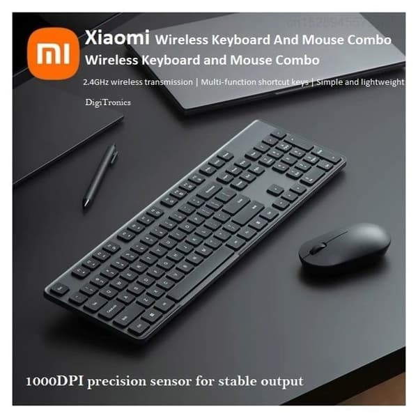 XIAOMI Keyboard Mouse Combo - 2,4 GHz trådlös överföring