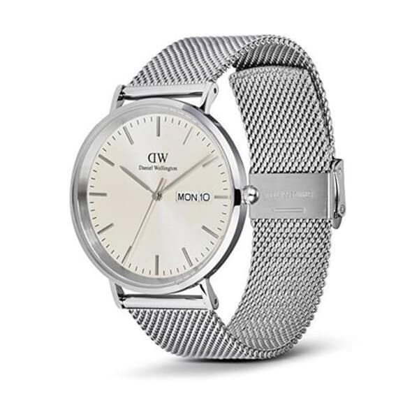 Klocka - DANIEL WELLINGTON - Classic Day Display - Silver - Läder - 40 mm