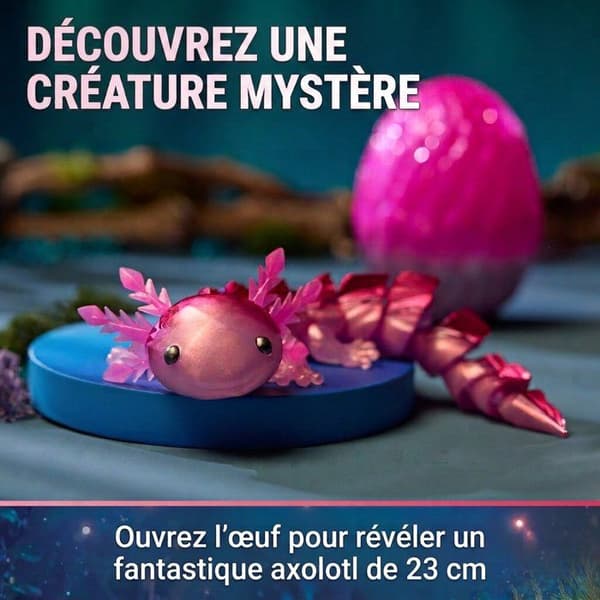 Axolotl Hypnotiserande Samlarobjekt Crystalynx Drakar - Kombinerbara Leder - SPIN MASTER - Från 8 år