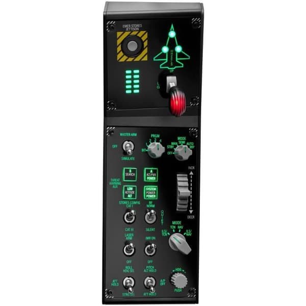 Cockpit kontrolpanel - THRUSTMASTER - Viper Panel - Sort - USB - PC - Gamepad