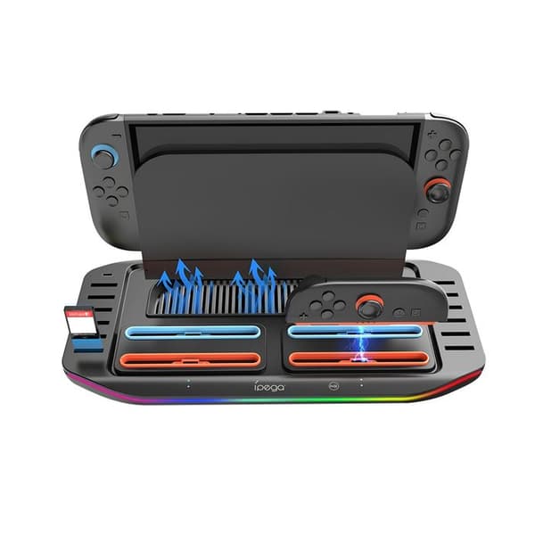 Opladningsstation til Nintendo Switch 2 / Joy-Con Switch 2 Model SW2210 Ipega Sort