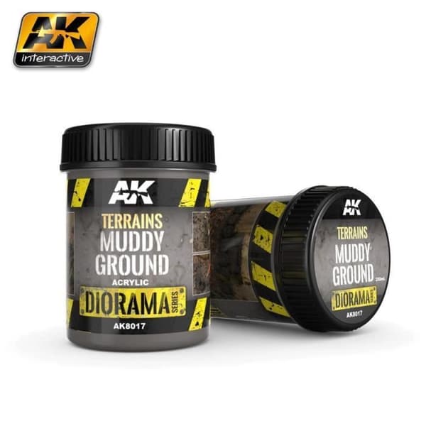 Terräng - AK Interactive - Lerig mark - 250ml - Brunt - Blandat