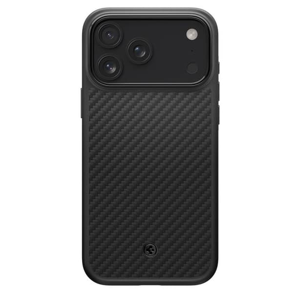 Spigen Enzo Aramid T MagSafe Cover til iPhone 17 Pro Max - Sort