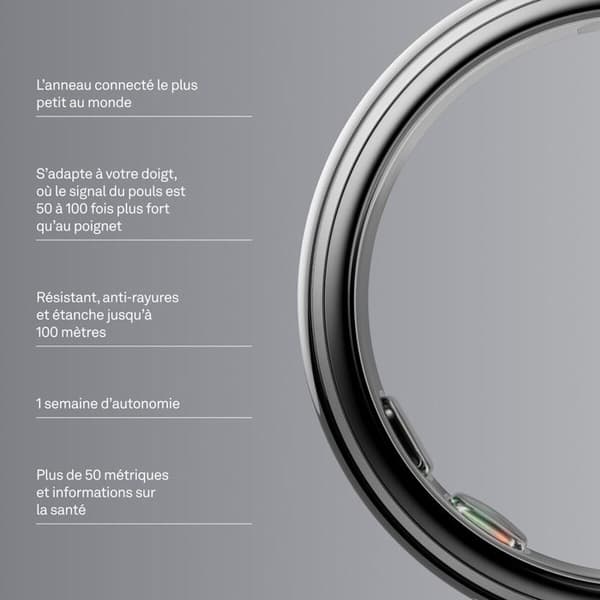 Oura Ring 5 - Silver - Storlek 8
