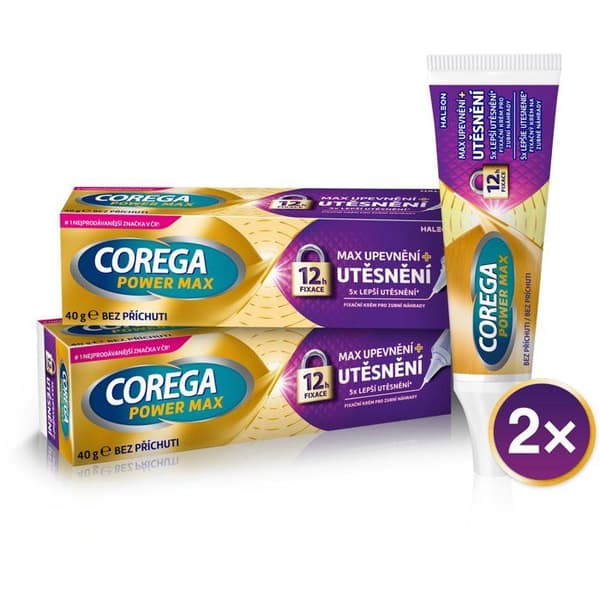 COREGA Fäste max. 2×40 g