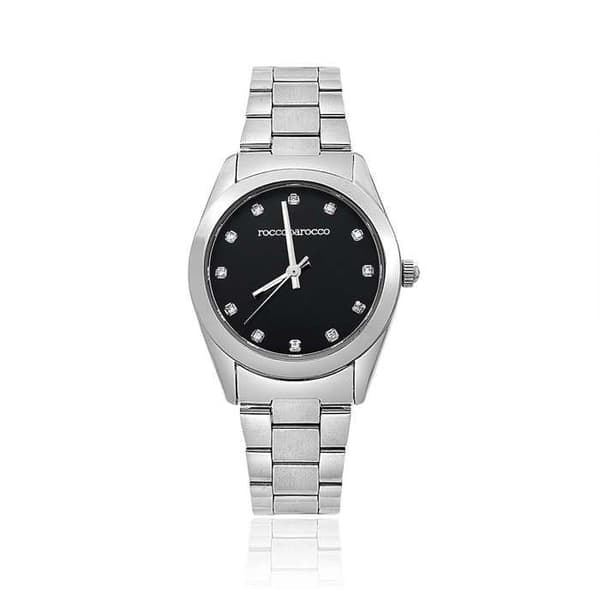 Klocka - Silverstål - RoccoBarocco - RB.2579L-11M