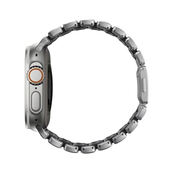 Nomad Stratos Armbånd til Apple Watch 49mm Sølv/Sort