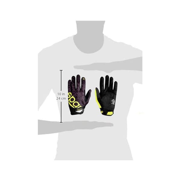 GANTS SPARCO MECA 3 STØRRELSE S SORT/GUL