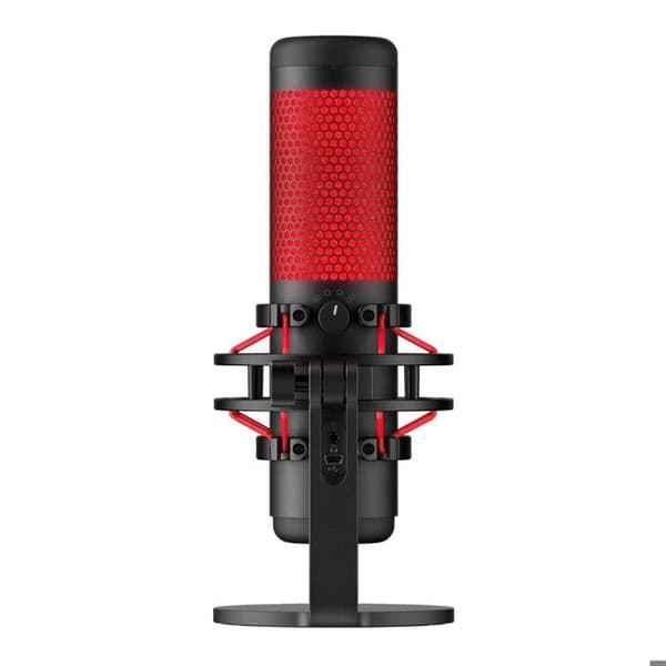 Mikrofon - HYPERX - QuadCast Sort - Stereo - Circum-aural - Kablet - Aktiv støjreduktion