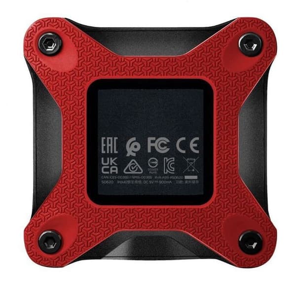 Extern SSD-hårddisk - ADATA - SD620 - 2 To - Röd - USB 3.0