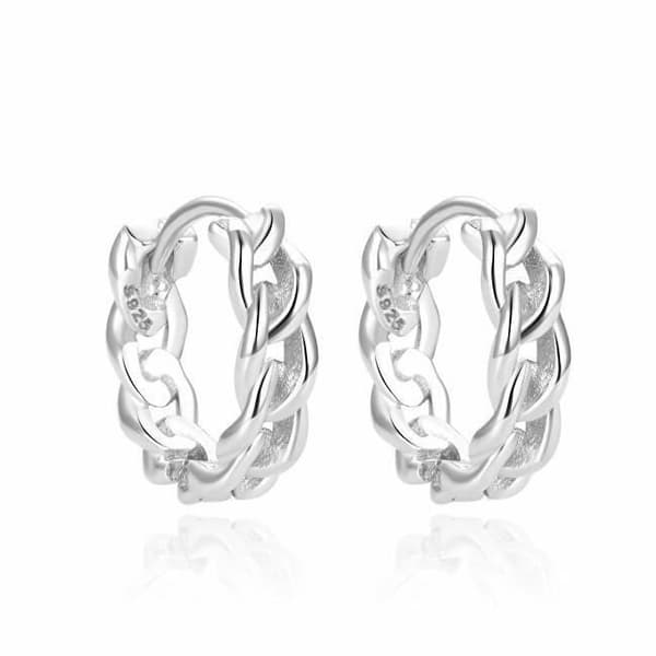 Örhängen - Beneto - Silver 925 - Creoler - Dam