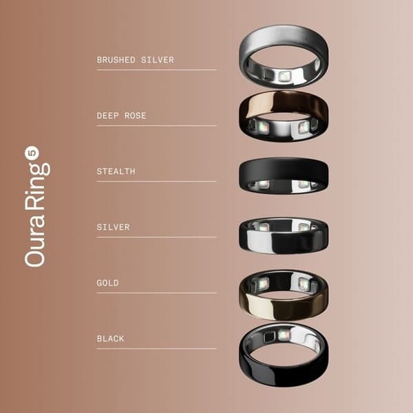 Oura Ring 5 - Djup Rosa - Storlek 10