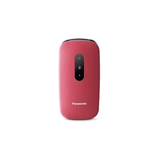 Fliptelefon - PANASONIC - KX-TU446 - Röd - Stötsäker - Lång batteritid