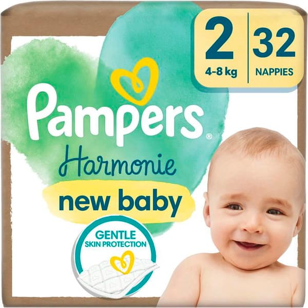 PAMPERS Harmony blöjor ark. 2 (32 st)