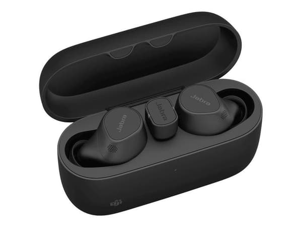 Trådløse ørebøffer - JABRA - Evolve2 Buds MS - Aktiv støjreduktion - Bluetooth - Sort