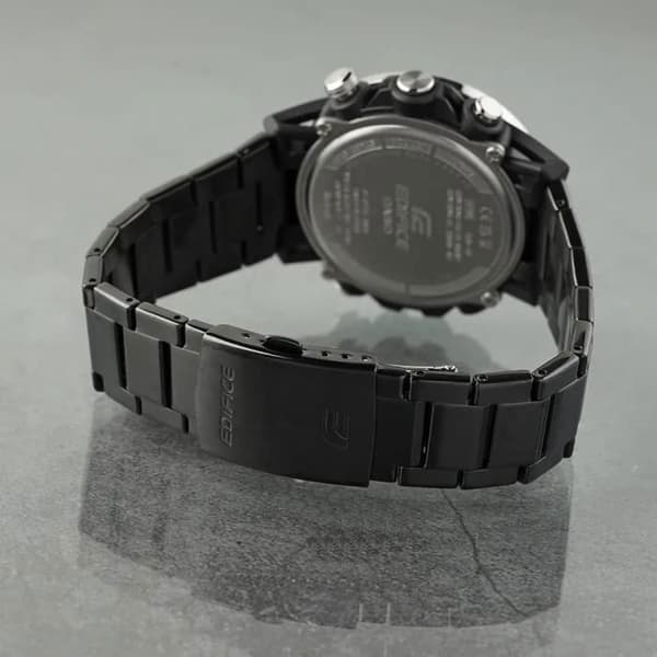 Ur - Casio - ECB-40DC-1AEF - Rustfrit stål - Vandresistent op til 10 bar - Sort