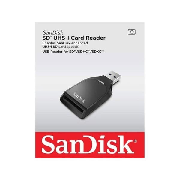 USB 3.0 kortlæser til UHS-I SD-kort, sort,