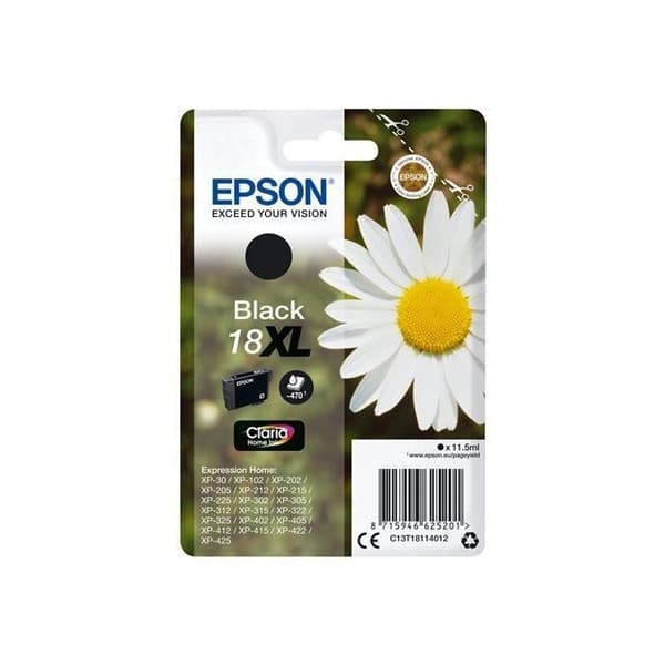 EPSON Cartridge T1811 - Daisy - Sort XL
