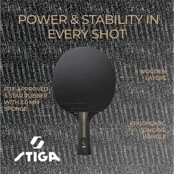STIGA Bordtennisbat Trinity v2, 3 stjerner