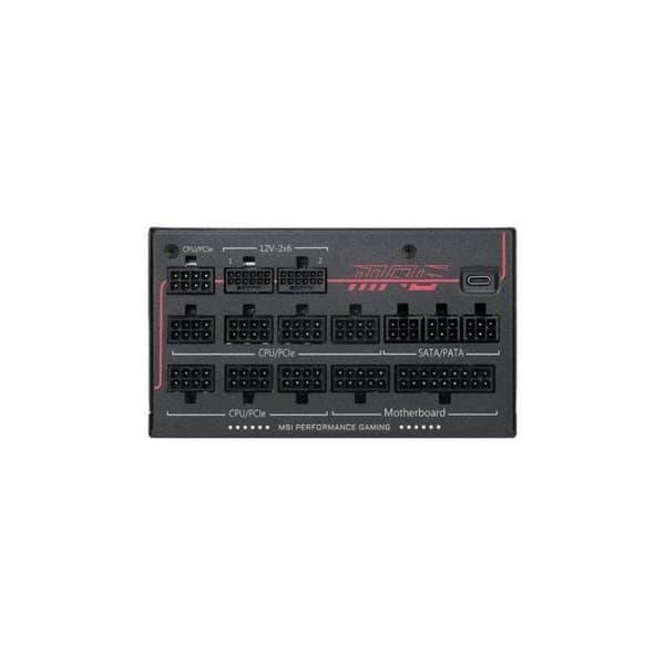 MSI MPG Ai1300TS PCIE5 1300W Strömförsörjning 80 PLUS Titanium modulär