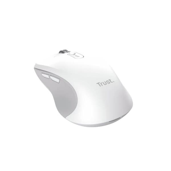 Mus Trust 25674 Bluetooth 3200DPI Vit Multienhet HyperScroll 9 Knappar