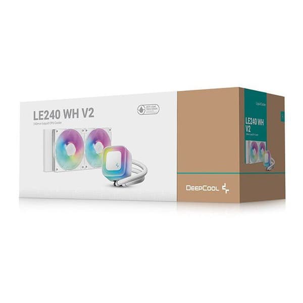 DEEPCOOL - LE240 - Vattenkylning AIO - 240 mm - Vit - ARGB