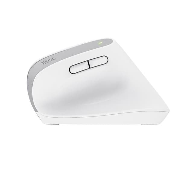 Trådløs ergonomisk mus - TRUST - Bayo+ - Bluetooth/RF 2.4 GHz - 2400 dpi - 6 programmerbare knapper