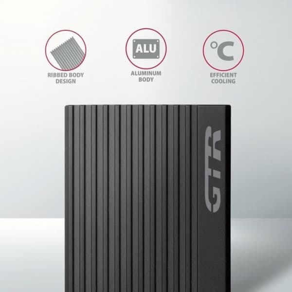 Extern hårddisk - AXAGON - EM2-GTR - SSD M.2 - USB-C 3.2 Gen 2 - Svart