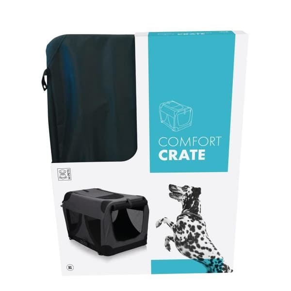 MPETS Transportkasse Comfort Crate XL - Sort - Til hunde
