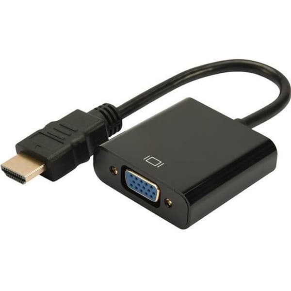 HDMI til VGA adapter - DIGITUS - DA-70461 - 0,10 m - Opløsning 1920x1080 - Sort