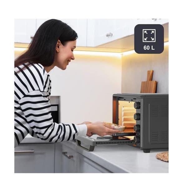 Bordselektrisk ugn - BLACK+DECKER - BXOV6000E - 60 L - 2000 W - 15 program