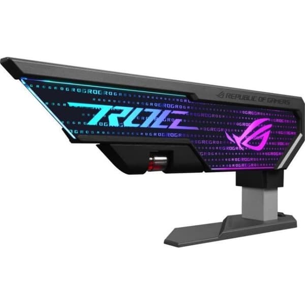 Support til Grafikkort - ASUS - ROG Herculx - Værktøjsfri Montering - Integreret Niveau - Hvid Legering