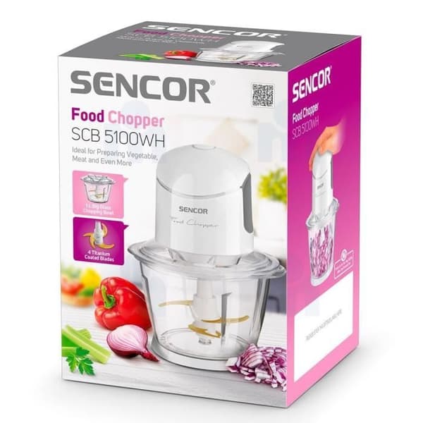 Mini Hakker - SENCOR - SCB5100WH - 800W - 1L - Hvid