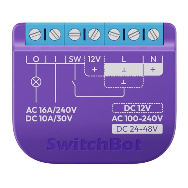 Smart switch SwitchBot Smart Relay kompatibel med Matter
