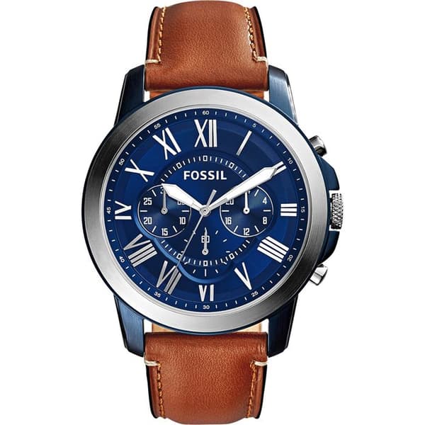 Ur - FOSSIL - FS5151 - 44MM - Sort læder - Urkasse i rustfrit stål