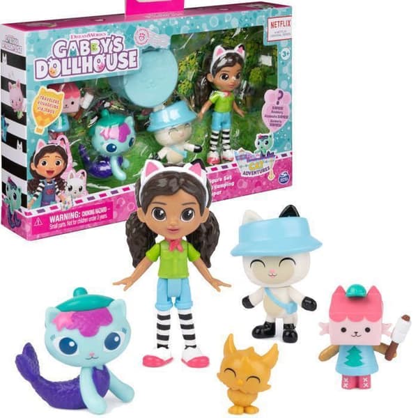 Figurer - SPIN MASTER - Camping sæt - 4 figurer - Overraskelses tilbehør - Multifarget