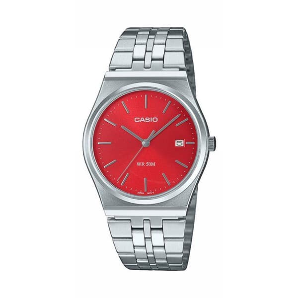 Ur - CASIO - MTP-B145D - Mand - Mørk Rosa - Kvarts - Analog