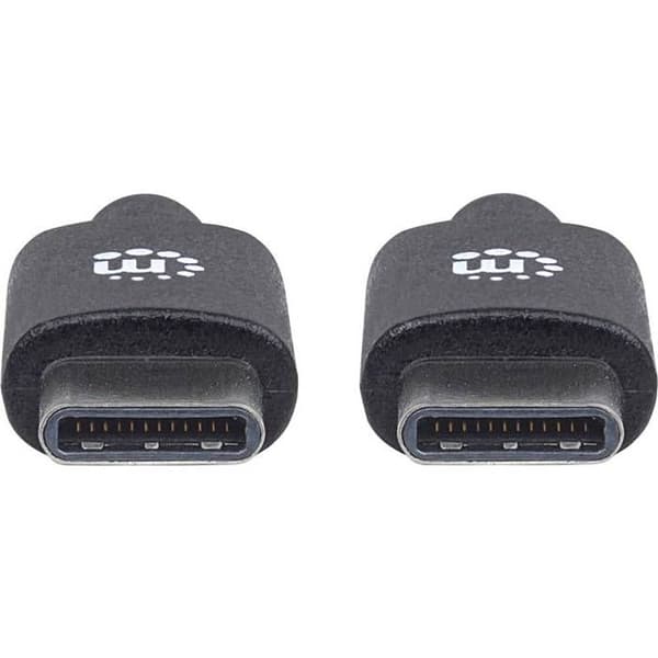 Manhattan USB 2.0 USB-C® han til han kabel 0,50 m sort 354868