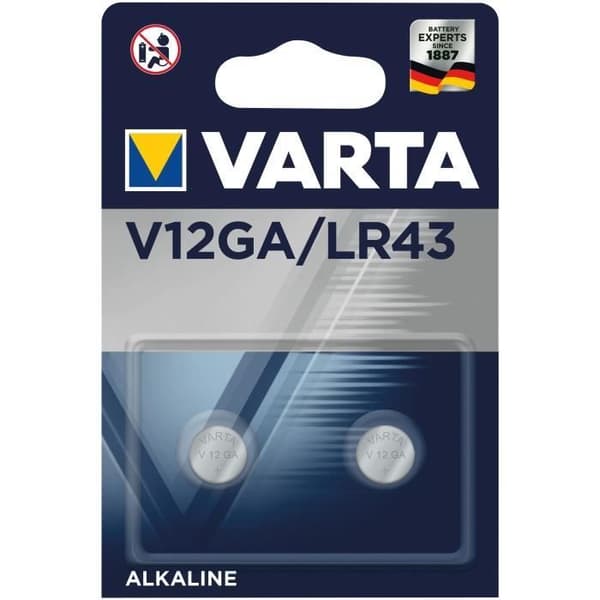 VARTA - Elektronisk batteri V12GA LR43 x2