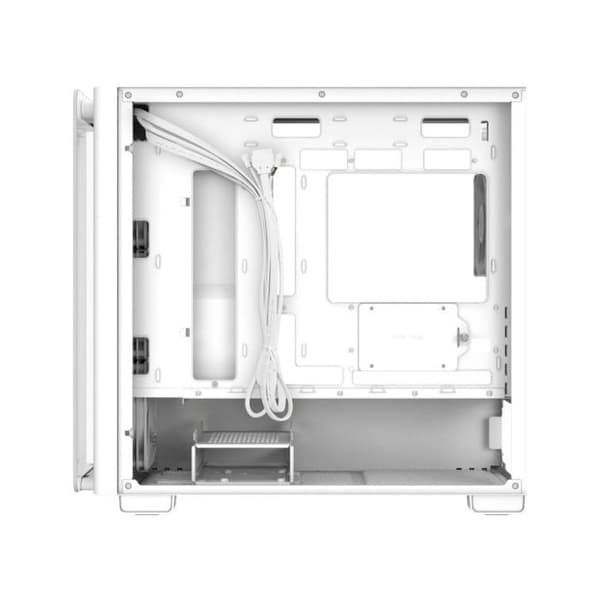 ASUS A23 PLUS mini-torn vit ARGB med sidopanel av härdat glas
